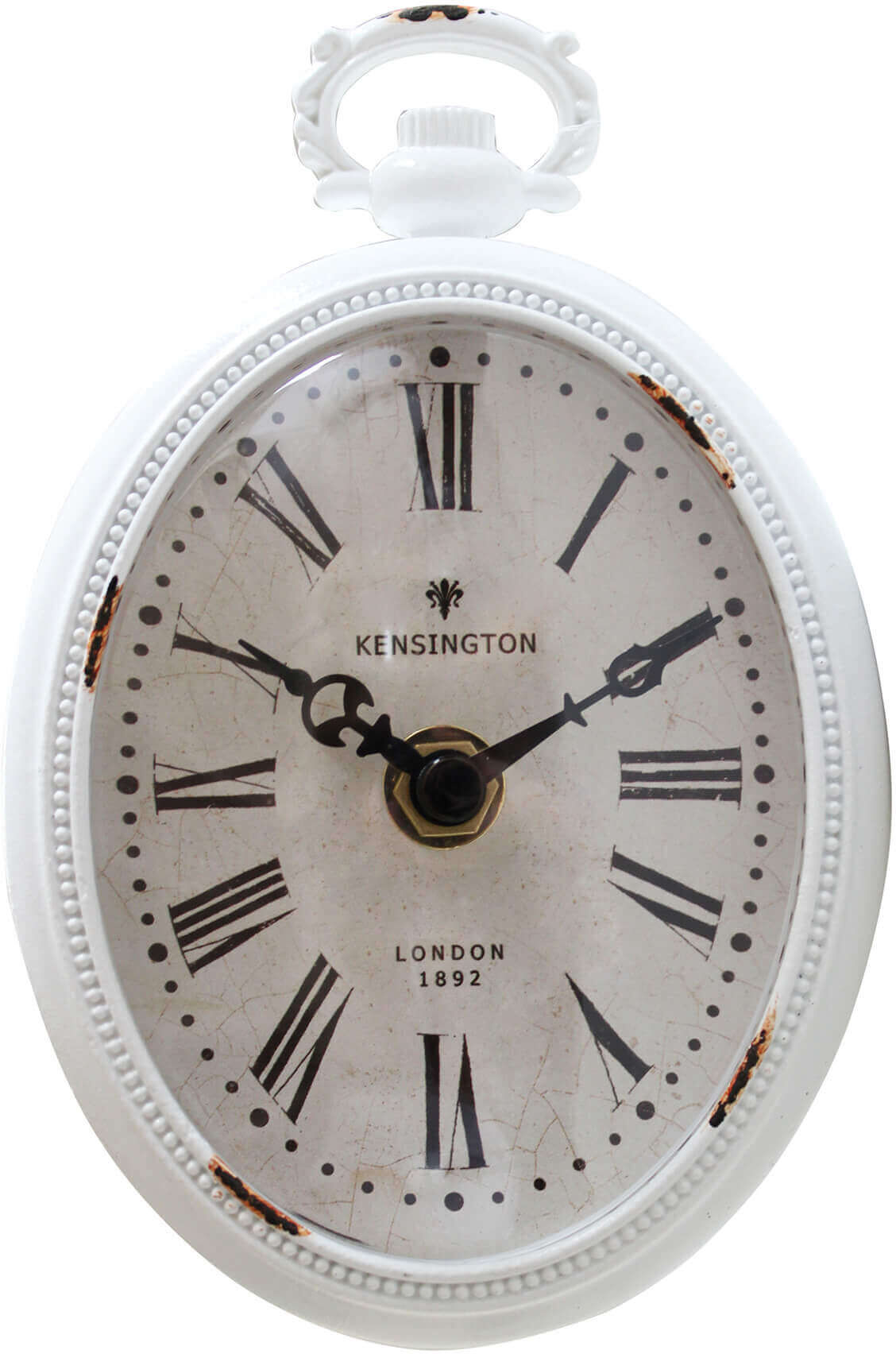 Milani Home Orologio Da Parete Analogico Moderno Vintage Stile Classico Bianco 9.8 x 15.3 x 4.5 cm