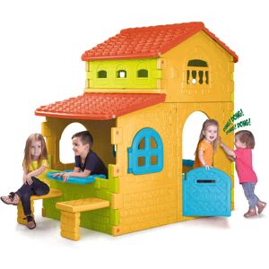 Milani Home GRANDE VILLA - casetta giocattolo per bambini da giardino per estero in plastic Multicolor 110 x 180 x 206 cm