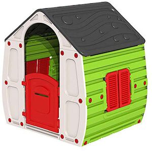 Milani Home Casetta Gioco Da Giardino Magica Adatta A Tutti I Bambini Da Esterno Multicolor 102.5 x 109 x 89 cm