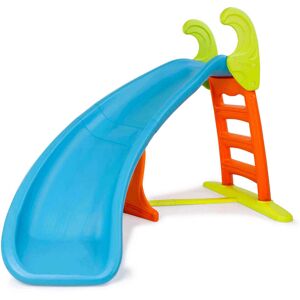 Milani Home SCIVOLO CURVE - Scivolo per bambini da giardino per esterno in plastica cm 137 Multicolor 175 x 125 x 137 cm