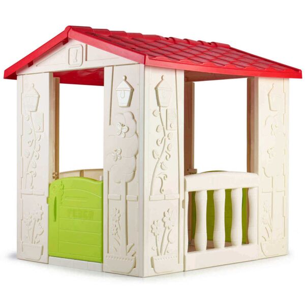 milani home happy - casetta giocattolo per bambini da giardino per estero in plastica cm 80 multicolor 104 x 101.5 x 90 cm