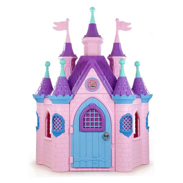 milani home super palazzo - castello casetta giocattolo per bambini da giardino per esterno multicolor 147 x 249 x 198 cm