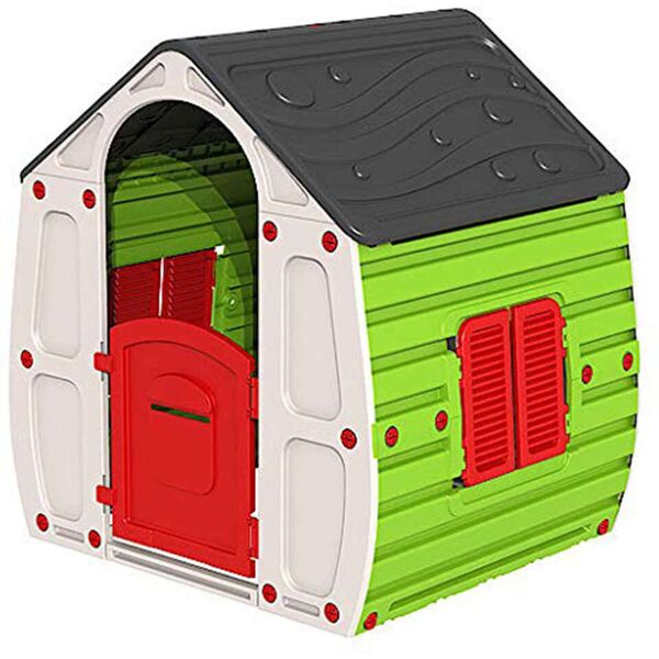 milani home casetta gioco da giardino magica adatta a tutti i bambini da esterno multicolor 102.5 x 109 x 89 cm