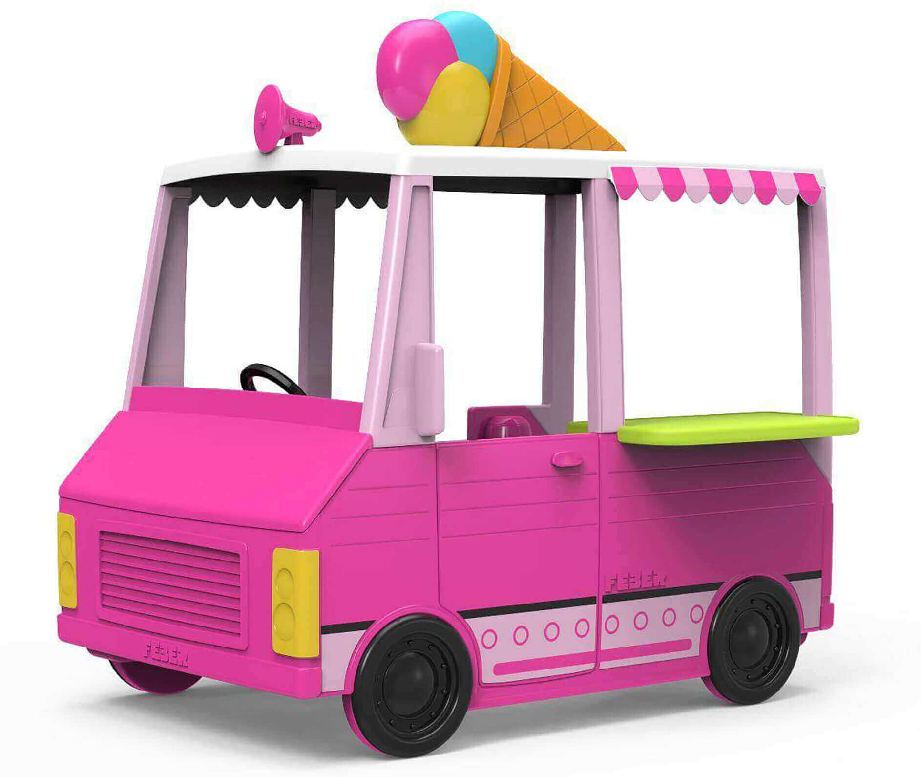 milani home food truck - food truck casetta giocattolo per bambini in plastica con accessor multicolor 130 x 134.5 x 108 cm