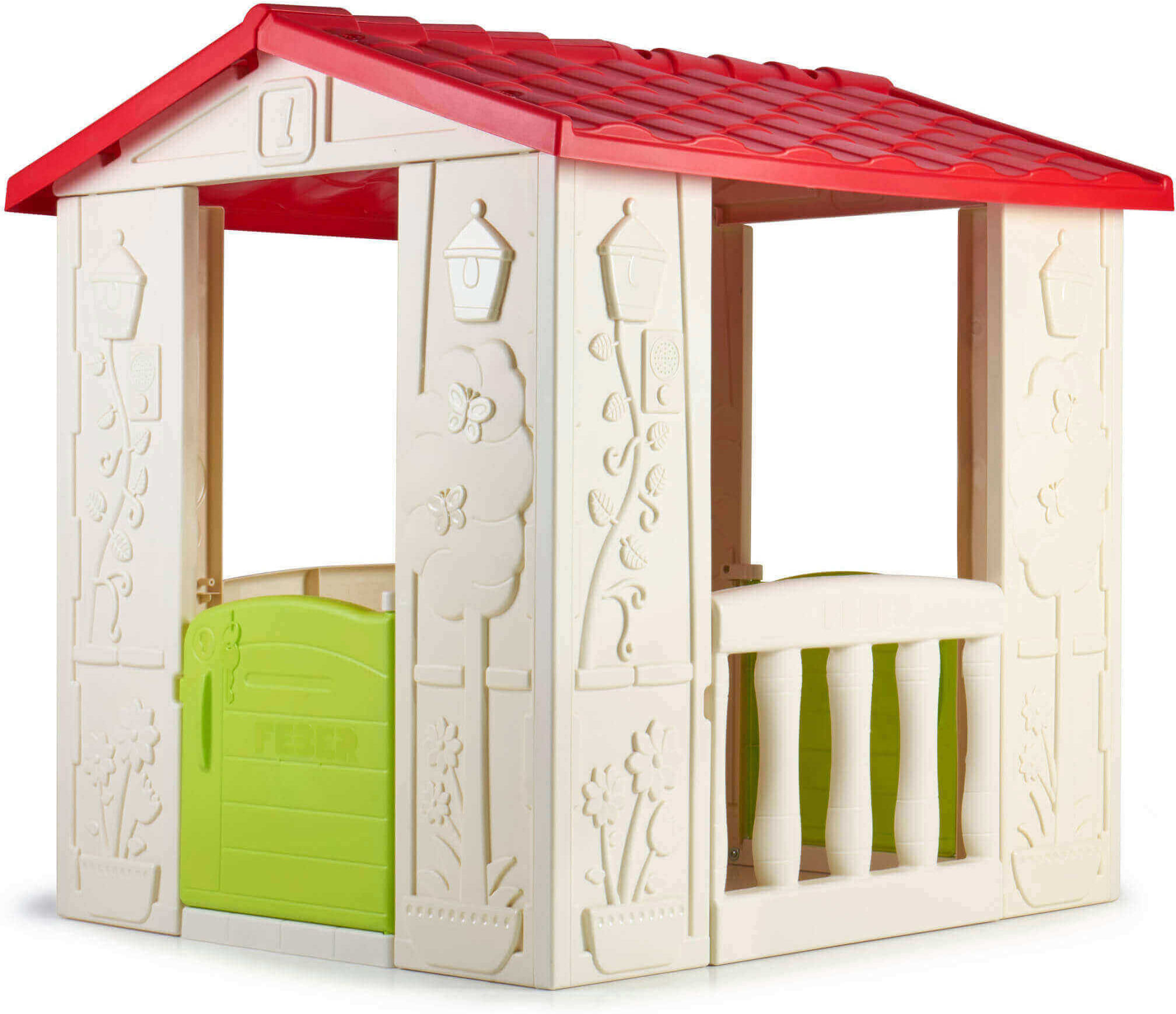 Milani Home HAPPY - casetta giocattolo per bambini da giardino per estero in plastica cm 80 Multicolor 104 x 101.5 x 90 cm