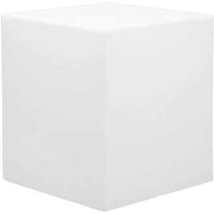 Milani Home cubo luminoso per esterno giardino con luce bianca cm 40 x 40 x 40 h Bianco 40 x 40 x 40 cm