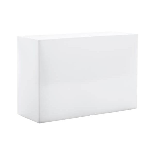 milani home fioriera luminosa da giardino per esterno giardino con luce bianca cm 80 x 35 x bianco 80 x 50 x 35 cm