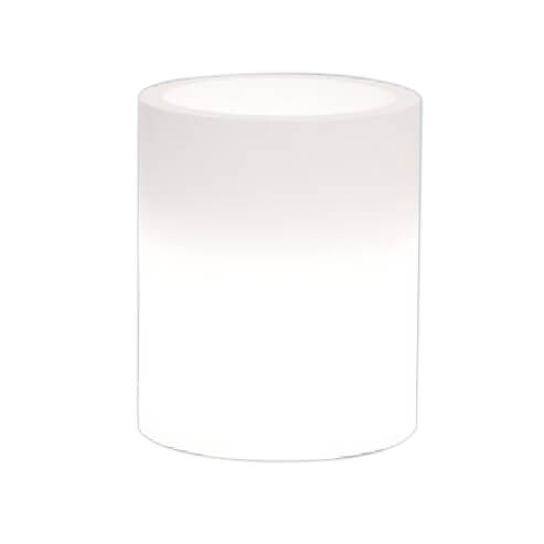 Milani Home Vaso luminoso per esterno giardino con luce bianca cm diametro 40 x 50 h Bianco x 40 x cm