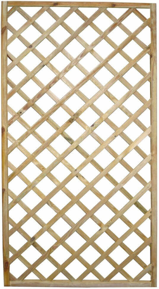 Milani Home Griglia Da Giardino In Legno Di Pino Impregnato In Autoclave 60x180 Marrone 180 x 60 x 3 cm