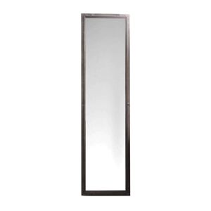 Milani Home Specchio In Ferro Per Camera Da Letto Moderno Design Stile Moderno Metallo Antracite 45.2 x 172 x 5 cm
