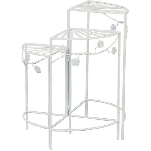 milani home ÉtagÈre bianco antico di design moderno industrial cm 46 x32 x 5,70 h bianco 46 x 57 x 32 cm