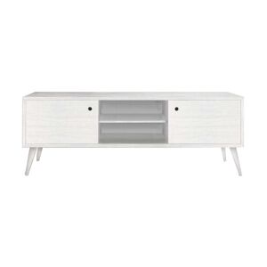 Milani Home Mobile Tv Porta Tv Abete Spazzolato Cm 160x45x55 H Bianco Per Interno Casa Salo Bianco 160 x 55 x 45 cm