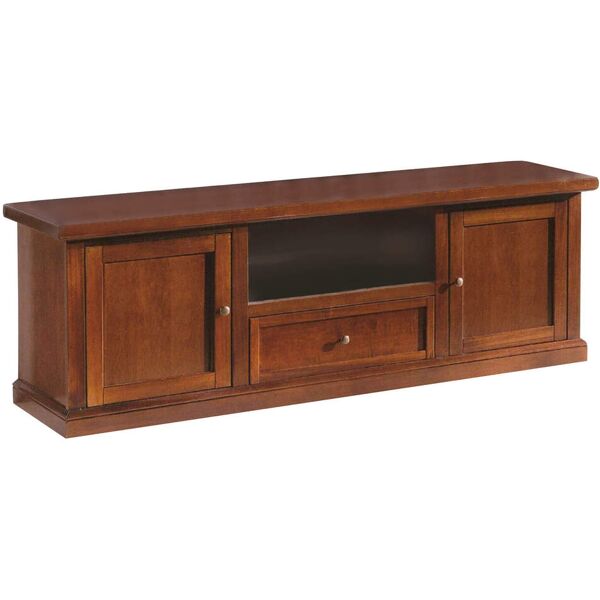 milani home clayton - mobile porta tv in legno massello 45x160x56