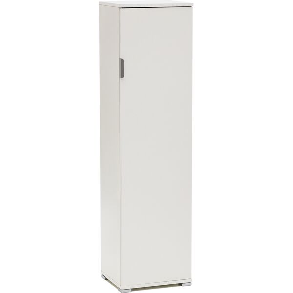 milani home armadiettto un anta 4 ripiani per soggiorno cucina bagno fatto in italia cm 40x bianco 40 x 151 x 33 cm