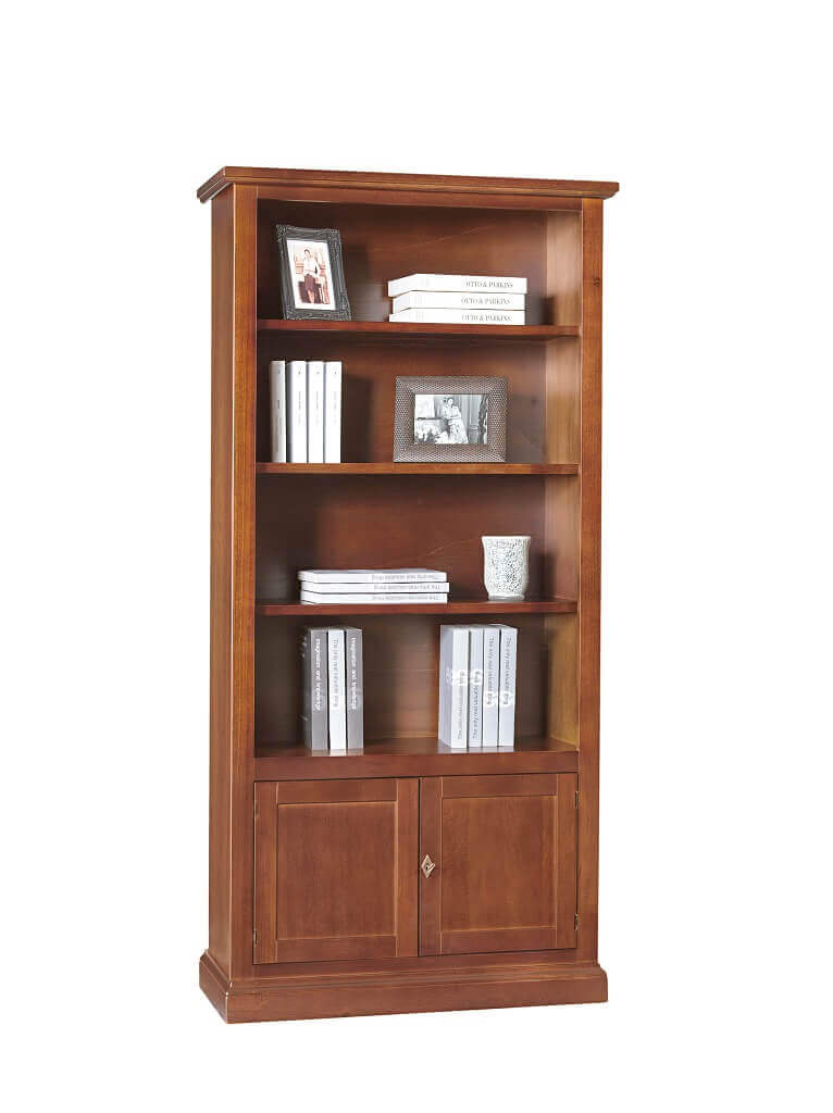 Milani Home DESTINY - libreria in legno massello 90x41x186