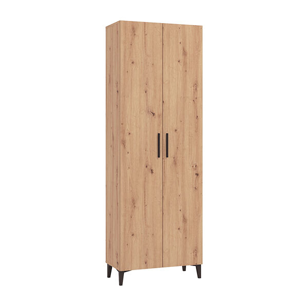 Milani Home JOSIE - armadio due ante moderno minimal in legno cm 67,4 x 34,8 x 195 h