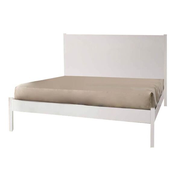 milani home amorosa - letto singolo in legno bianco cm 174 x 212 x 115 h