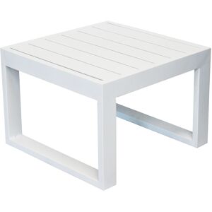 Milani Home ARGENTUM - tavolino da giardino in alluminio 45x45