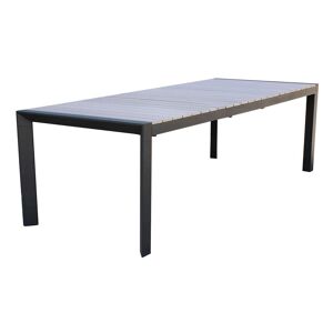 Milani Home LOIS - tavolo da giardino in alluminio 162/242x100