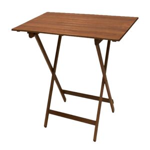 Milani Home PIC-NIC - tavolo da giardino pieghevole salvaspazio in legno 60x80