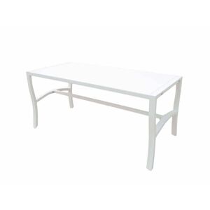 Milani Home Tavolino In Ferro Bianco Per Esterno Giardino, Portico, Ristorante, Gelateria B Bianco 92 x 45 x 45 cm