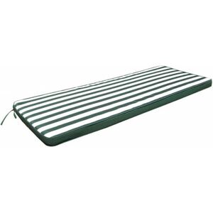 Milani Home Cuscino 110 Riga Verde Con Doppia Cucitura Per Panca O Dondolo 2 Posti Per Este Verde 110 x 4 x 45 cm