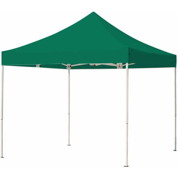 milani home gazebo 3x3 in metallo telo verde per esterno giardino, ristorante, gelateria ba verde 290 x 325 x 290 cm