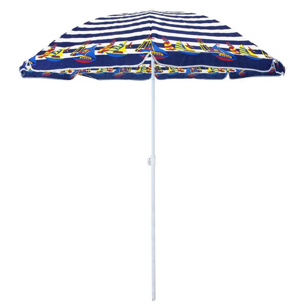 milani home ombrellone spiaggia assortiti tnt diametro 1,80 m per campeggio spiaggia mare p multicolor x 200 x cm