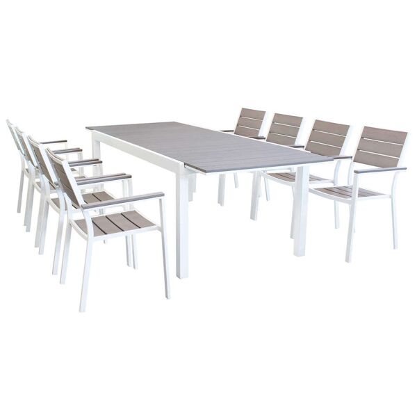 milani home tavolo per giardino terrazzo bar ristorante hotel albergo residence gelateria a bianco x x cm