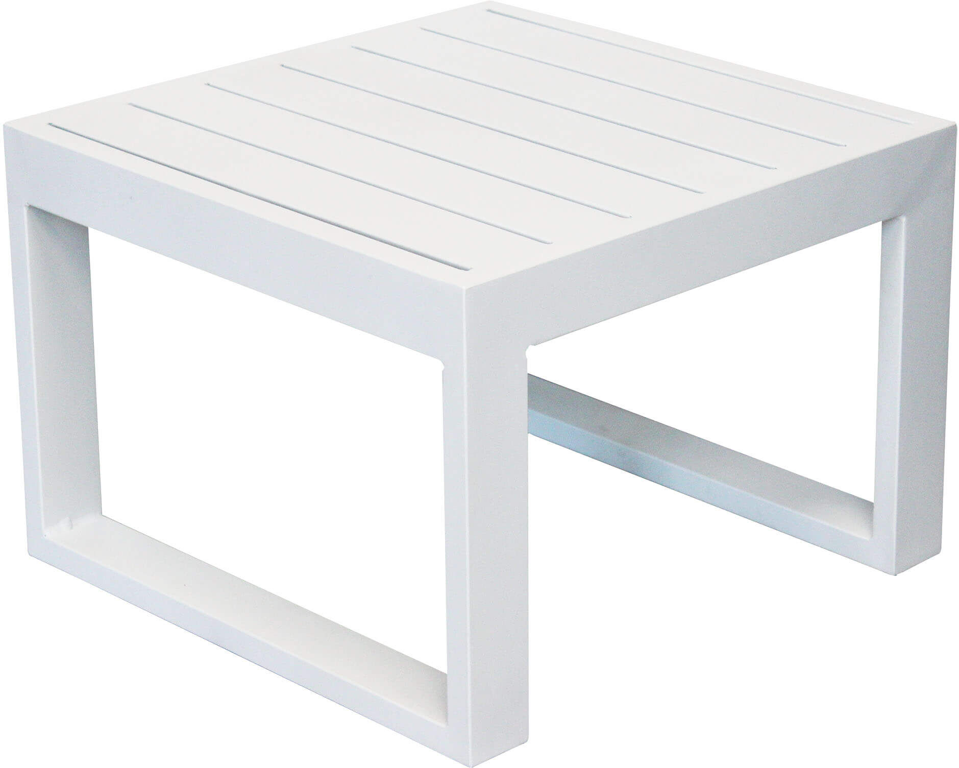 milani home tavolino salotto giardino quadrato fisso 45x45 bianco da esterno per ristorante bianco 43.5 x 32 x 43.5 cm