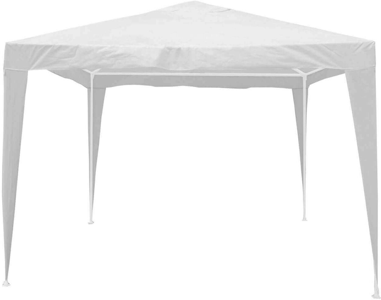 Milani Home Gazebo 2x3 Telo Bianco Struttura In Metallo Per Esterno Giardino, Ristorante, G Bianco 200 x 245 x 300 cm