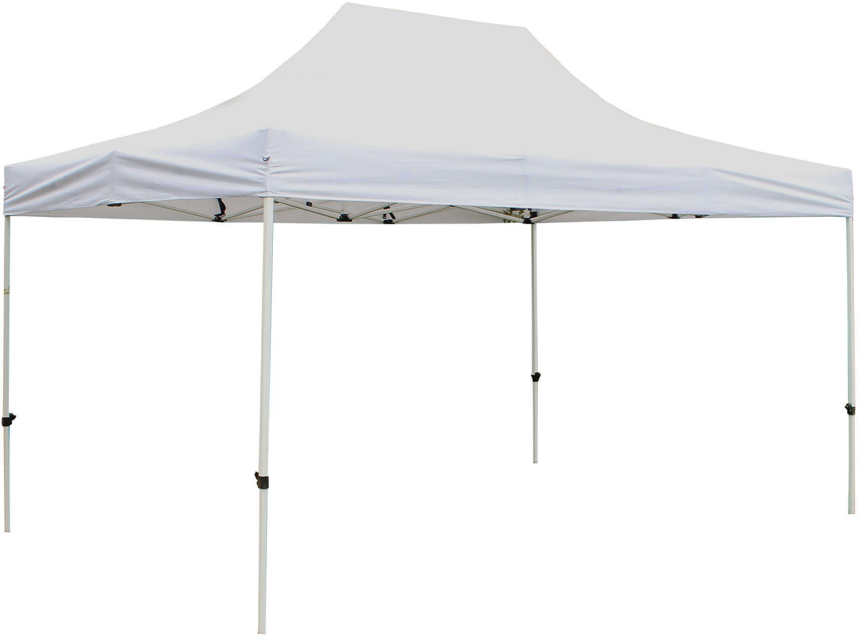 Milani Home Gazebo Pieghevole Professionale 3x4,5 In Metallo Telo Bianco Chiudibile Per Mer Bianco 290 x 325 x 440 cm