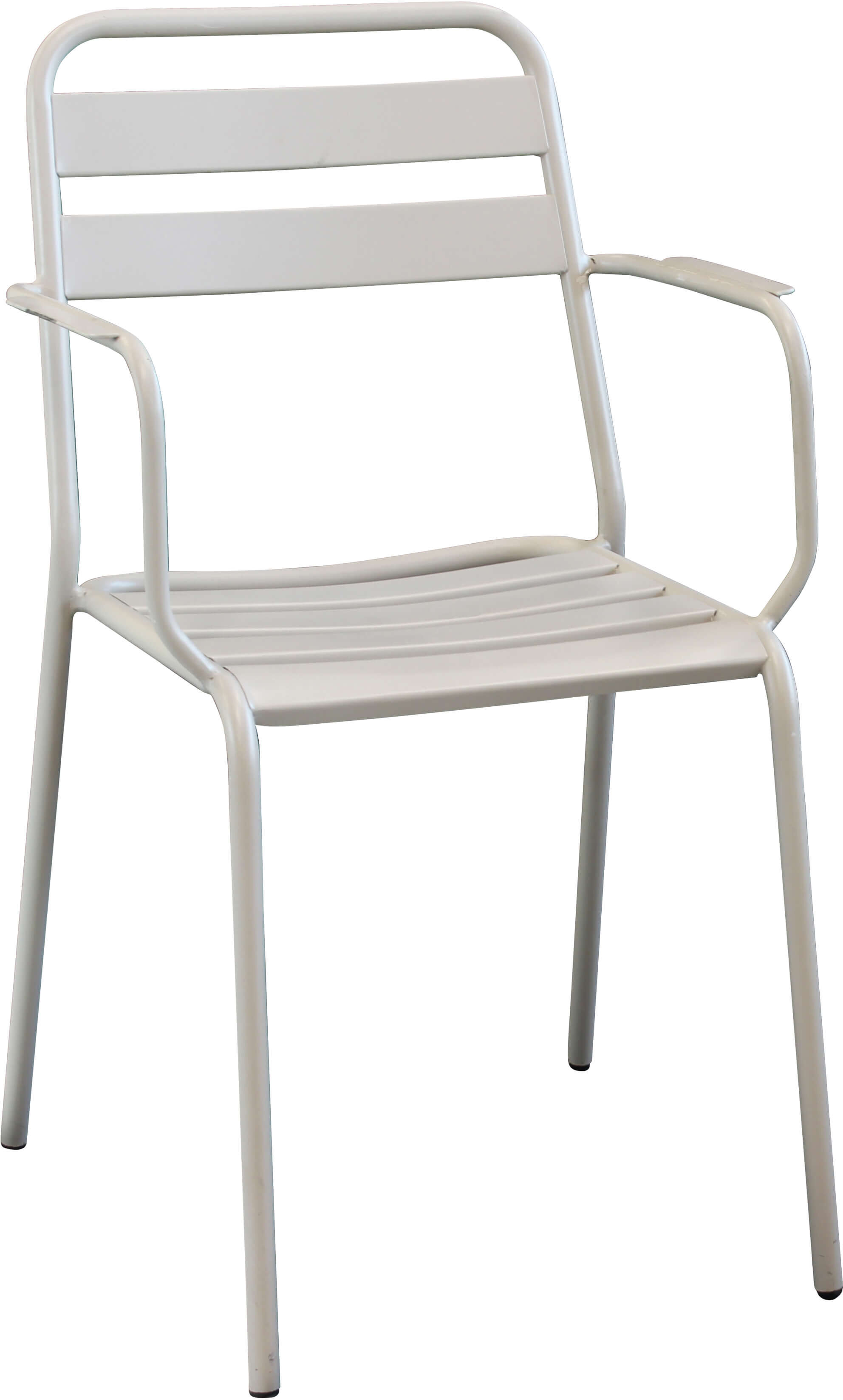 Milani Home Poltrona Impilabile In Ferro Tortora Per Esterno Giardino, Portico, Ristorante, Tortora 51 x 81 x 52 cm