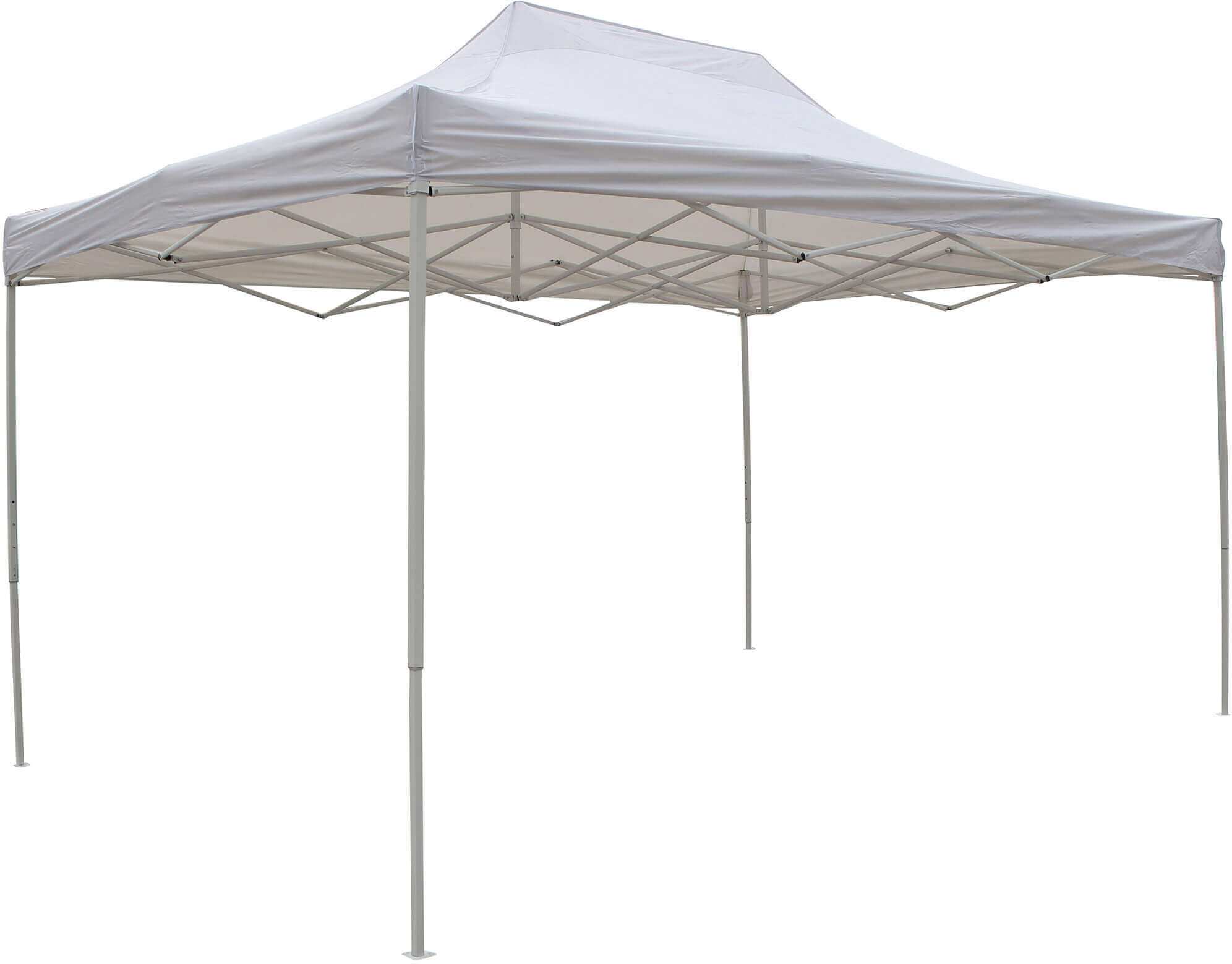 Milani Home Gazebo Pieghevole 3x4,5 Professionale In Metallo Telo Bianco Chiudibile Per Mer Bianco 290 x 320 x 440 cm