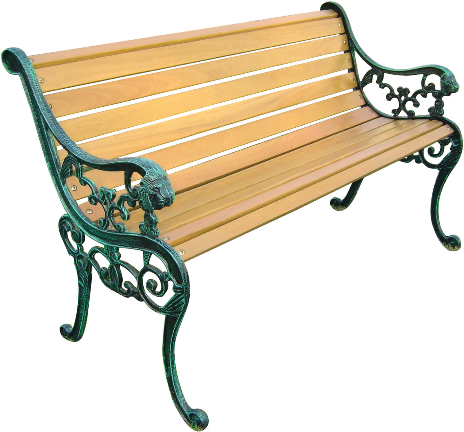 Milani Home Panca In Ghisa E Legno Per Esterno Giardino, Portico, Ristorante, Gelateria Bar Antracite 130 x 56 x 72 cm