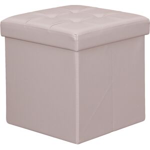 Milani Home ZARA - pouf quadrato in ecopelle