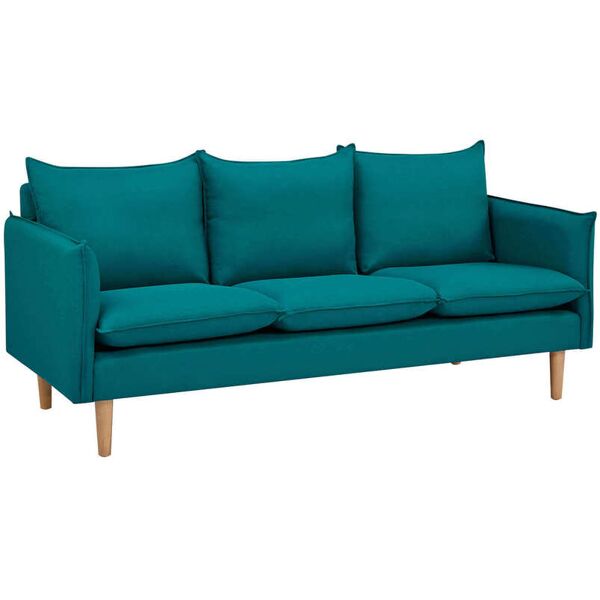 milani home divano 3 posti stile nordico scandinavo 188x84x51 h azzurro 188 x 84 x 82 cm