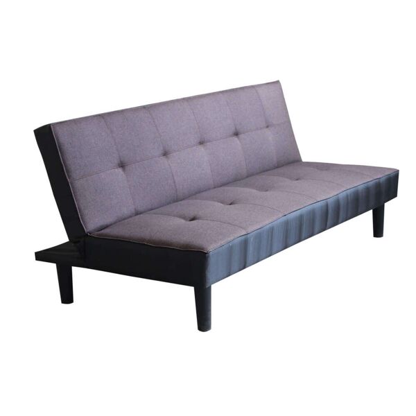 milani home divano letto trapuntato antracite stile moderno di design contemporaneo per sal antracite 180 x 78 x 86 cm