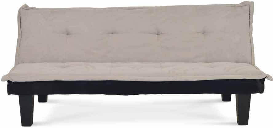 milani home divano letto alta qualità grigio e nero stile moderno di design, d.165x76x72/l. nero 165 x 72 x 76 cm