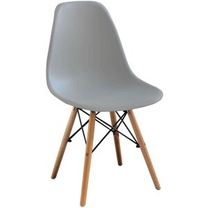 Milani Home JULIETTE - sedia moderna con gambe in legno