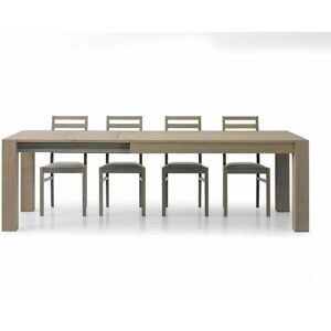 Milani Home ELVIS - tavolo da pranzo moderno allungabile in rovere spazzolato 90x140/180/220