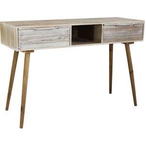 Milani Home CHLOE - consolle con 2 cassetti in legno di paulownia e mdf industrial 120x40x80