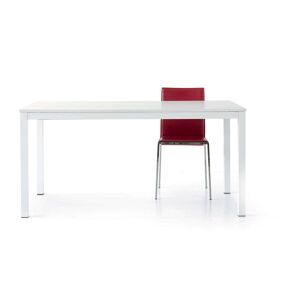 Milani Home RAPHAEL - tavolo da pranzo moderno allungabile frassinato con struttura in metallo 80x120/170