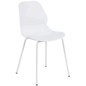 Milani Home Sedia Per Sala Da Pranzo In Plastica Polipropilene Alta Resistenza Qualità Di D Bianco 46 x 84 x 54 cm