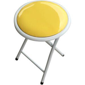 Milani Home Sgabello Slim Giallo Per Interno Sala Da Pranzo Salotto Cucina Ufficio Giallo 30 x 45 x 30 cm