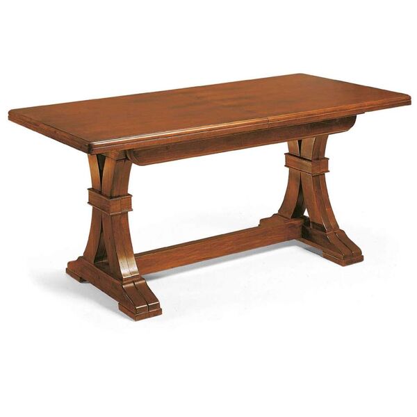 milani home dustin - tavolo da pranzo allungabile in legno massello 85x160/205/250/295/340