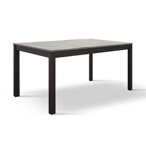 milani home tavolo da pranzo allungabile colore cemento di design moderno industrial cm 80 cemento x x cm