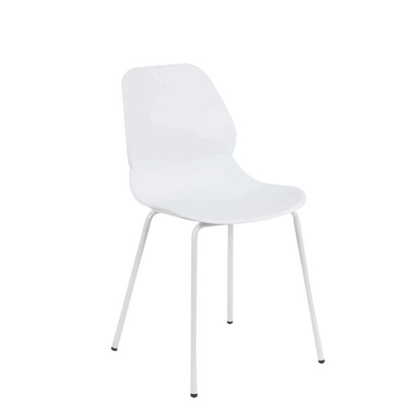 milani home sedia per sala da pranzo in plastica polipropilene alta resistenza qualità di d bianco 46 x 84 x 54 cm