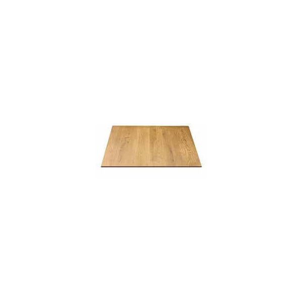 milani home piano per tavolo moderno a colonna da assemblare ideale per bar e ristoranti, c marrone 80 x 1 x 80 cm