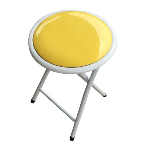 milani home sgabello slim giallo per interno sala da pranzo salotto cucina ufficio giallo 30 x 45 x 30 cm